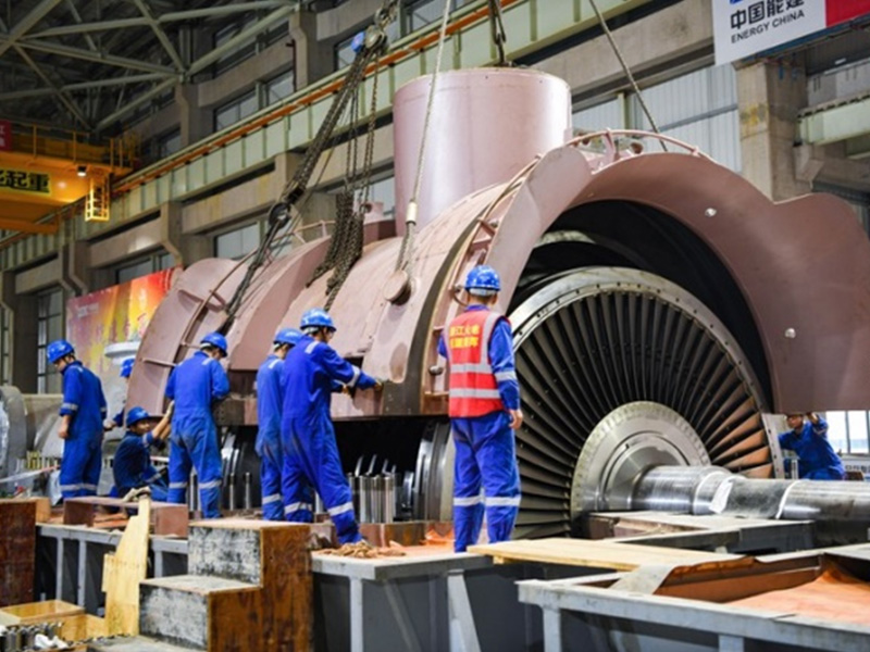 國華信豐電廠2號660mw機組扣缸